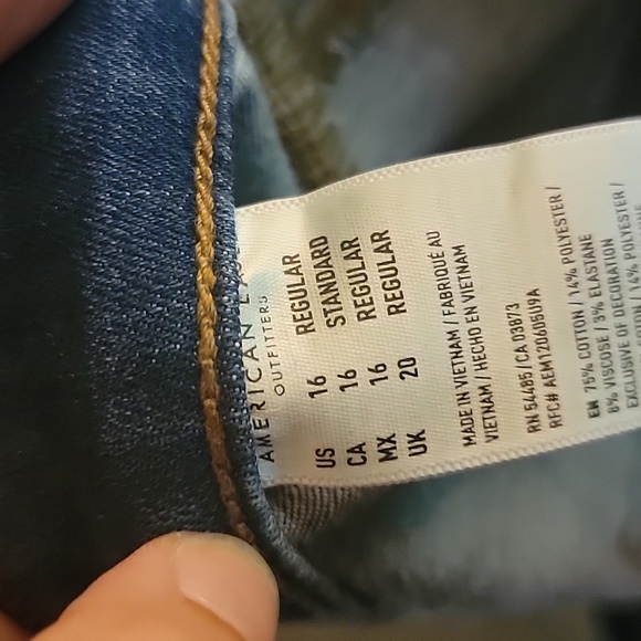 American Eagle Jean Size 16 - Picture 3 of 5